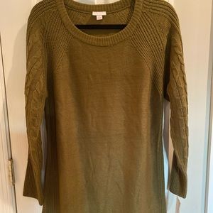 Olive green new with tags Lauren sweater